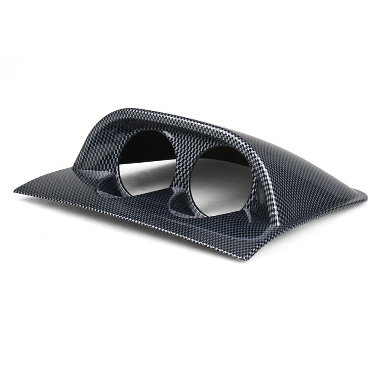 Car 52mm 2 Holes Dash Gauge Meter Pod Mount Holder, Style:Carbon Fiber - Decoration Rings by buy2fix | Online Shopping UK | buy2fix