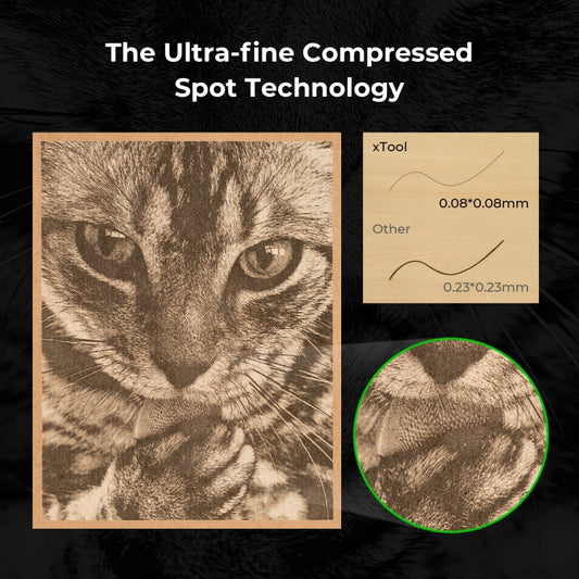 XTOOL D1 Pro-10W High Accuracy DIY Laser Engraving & Cutting Machine, Plug Type:US Plug(Metal Gray) by XTOOL