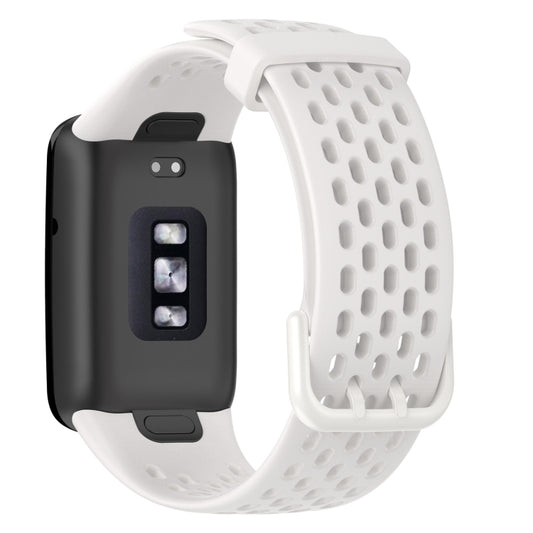 For Xiaomi Mi Band 7 Pro Breathable TPU Watch Band(White) by buy2fix
