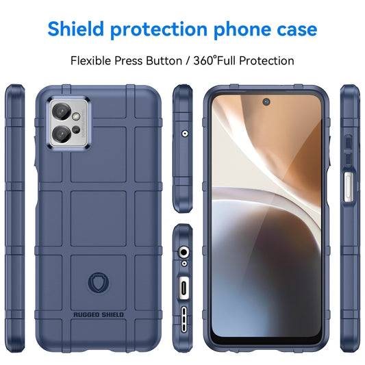 For Motorola Moto G32 Full Coverage Shockproof TPU Phone Case(Blue) by buy2fix