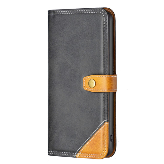 For Nothing Phone 1 Color Matching Double Sewing Thread Leather Phone Case(Black) - Nothing Cases by buy2fix | Online Shopping UK | buy2fix
