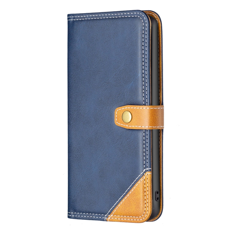 For Nothing Phone 1 Color Matching Double Sewing Thread Leather Phone Case(Blue) - Nothing Cases by buy2fix | Online Shopping UK | buy2fix