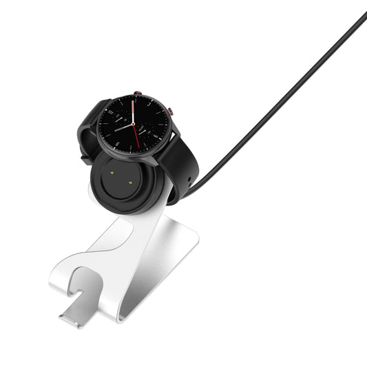 For Amazfit Bip 3 Aluminum Alloy Watch Charger Holder(Silver) by buy2fix