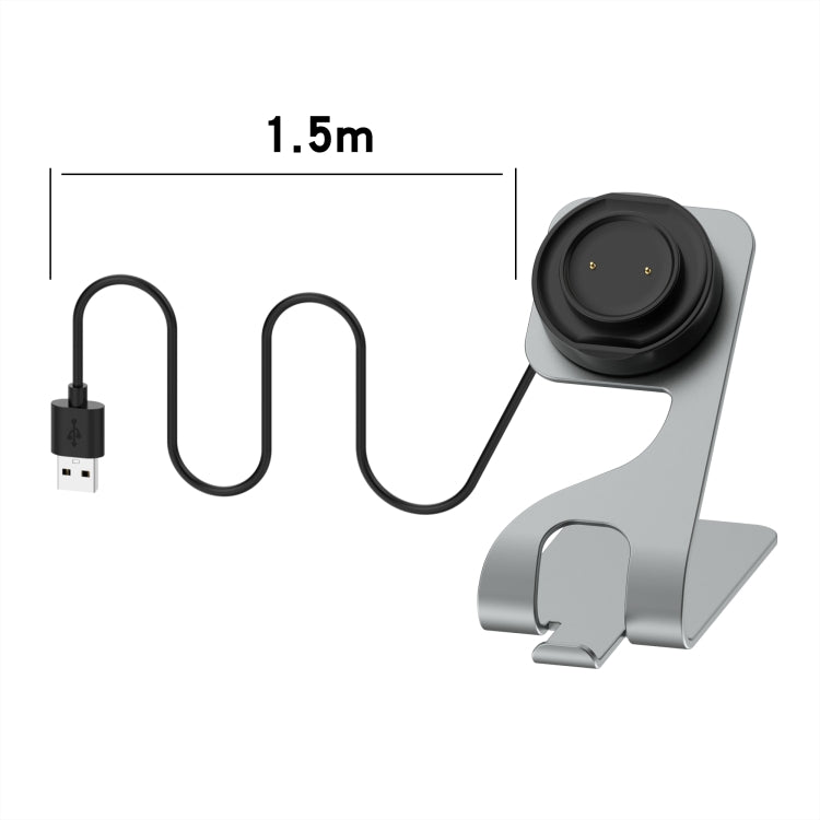 For Amazfit Bip 3 Aluminum Alloy Watch Charger Holder(Space Grey) - Charger by buy2fix | Online Shopping UK | buy2fix