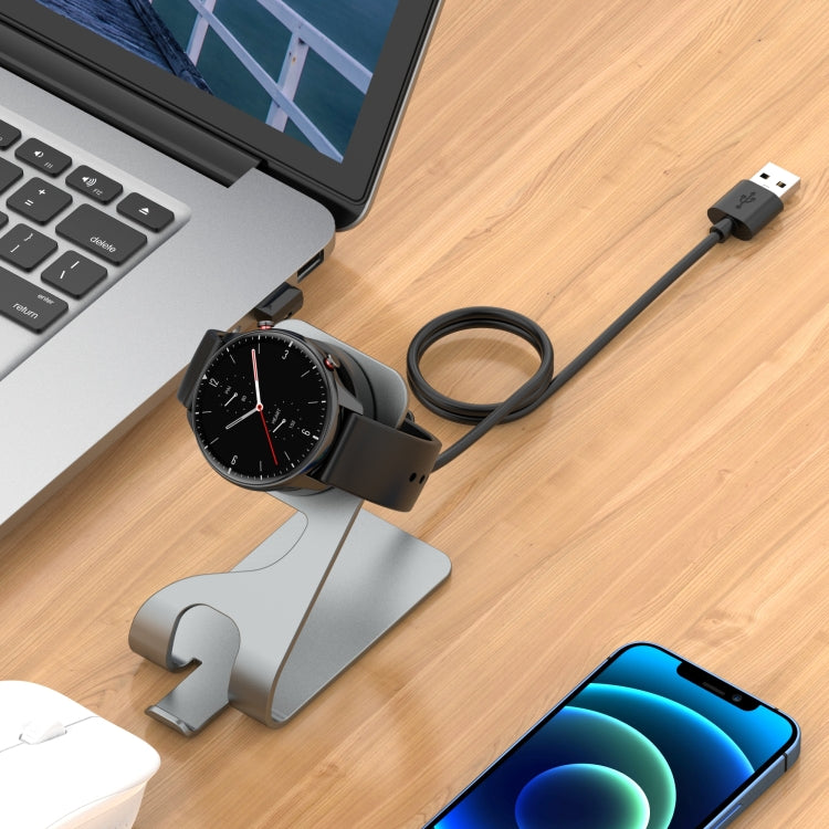For Amazfit Bip 3 Aluminum Alloy Watch Charger Holder(Space Grey) - Charger by buy2fix | Online Shopping UK | buy2fix