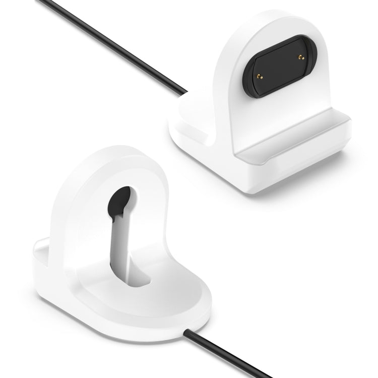For Amazfit Bip 3 Silicone Stand without Charging Cable(White) - Charger by buy2fix | Online Shopping UK | buy2fix