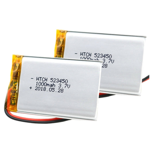 2pcs 523450 1000mAh Li-Polymer Battery Replacement by buy2fix