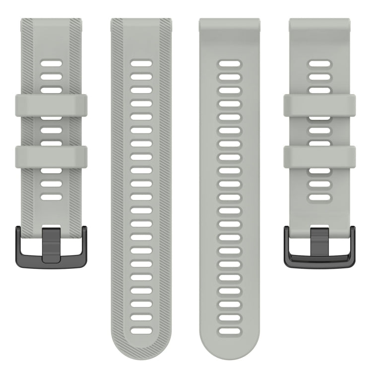 For Garmin Forerunner 955 22mm Silicone Twill Watch Band(Slate Grey) - Watch Bands by buy2fix | Online Shopping UK | buy2fix