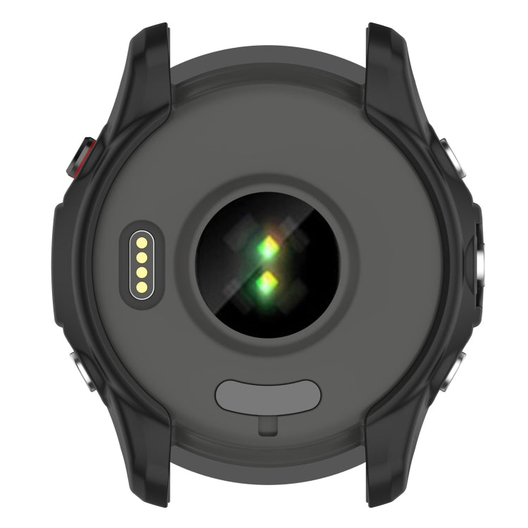 For Garmin Forerunner 955 Armor Hollow TPU Watch Case(Black) - Watch Cases by buy2fix | Online Shopping UK | buy2fix