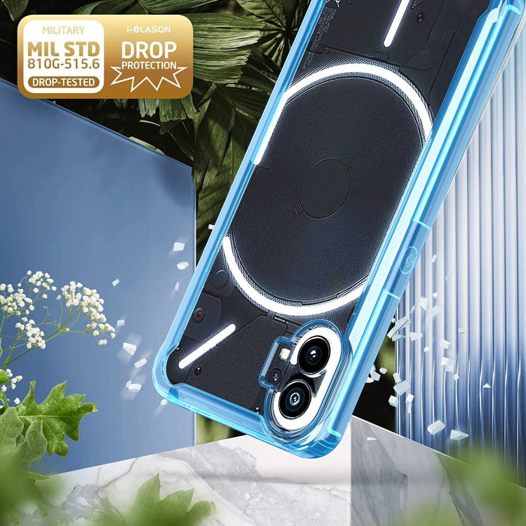For Nothing Phone 1 Acrylic + TPU Clear Protective Phone Case(Blue) - Nothing Cases by buy2fix | Online Shopping UK | buy2fix