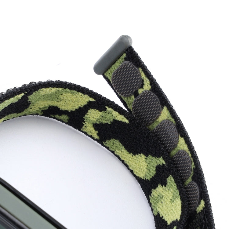 For Xiaomi Mi Band 5/6/7 Nylon Loop Integrated Camo Woven Strap(Black Camouflage) - Watch Bands by buy2fix | Online Shopping UK | buy2fix