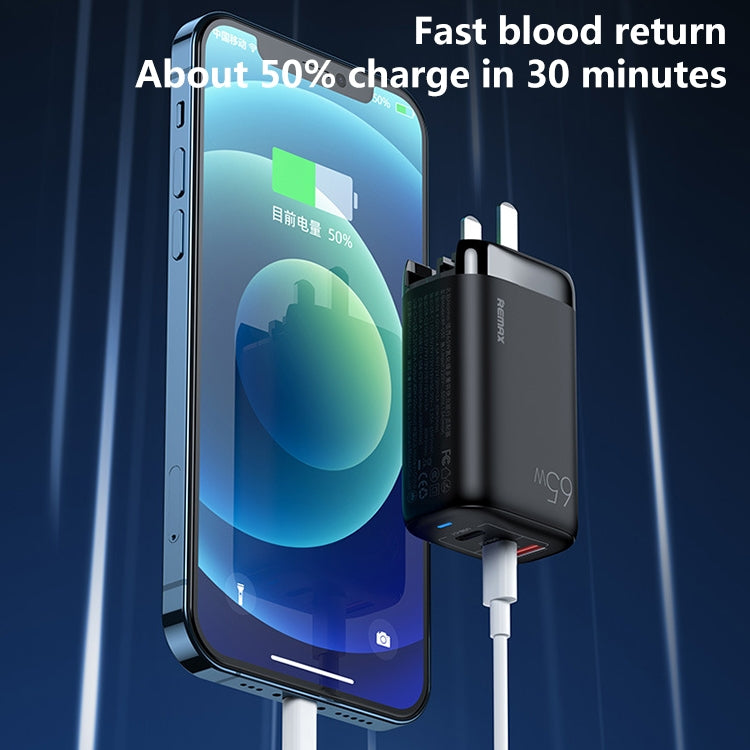REMAX RP-U55 Territory Series 65W USB+Dual USB-C / Type-C Interface Fast Charger, Specification:CN Plug(White) by REMAX