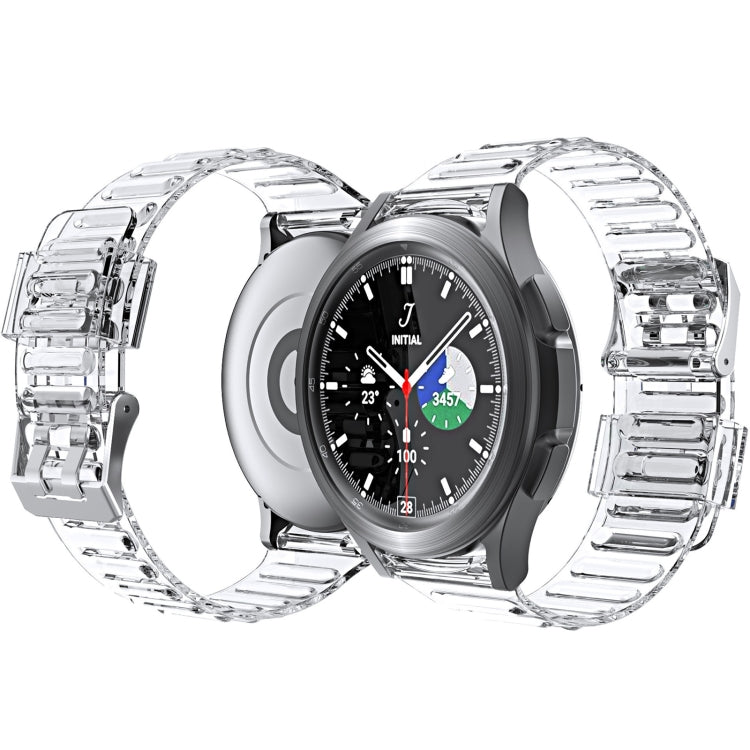 For Samsung Galaxy Watch5 Pro 45mm/5 44mm/5 40mm Silicone Strap Watch Band(Transparent) - Watch Bands by buy2fix | Online Shopping UK | buy2fix