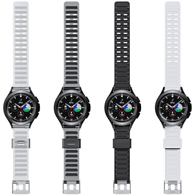 For Samsung Galaxy Watch5 Pro 45mm/5 44mm/5 40mm Silicone Strap Watch Band(Transparent Black) - Watch Bands by buy2fix | Online Shopping UK | buy2fix