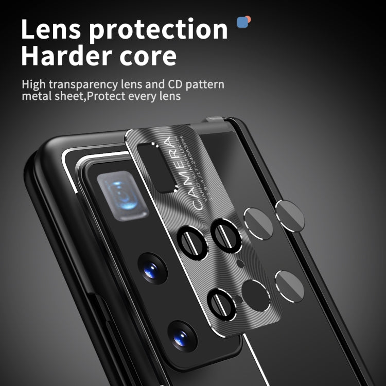 For Huawei Mate X2 Aluminum Alloy Double Hinge Shockproof Phone Protective Case(Black) by buy2fix