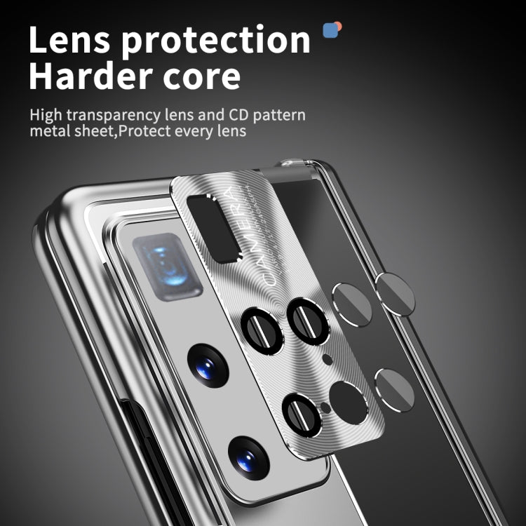 For Huawei Mate X2 Aluminum Alloy Double Hinge Shockproof Phone Protective Case(Silver) by buy2fix