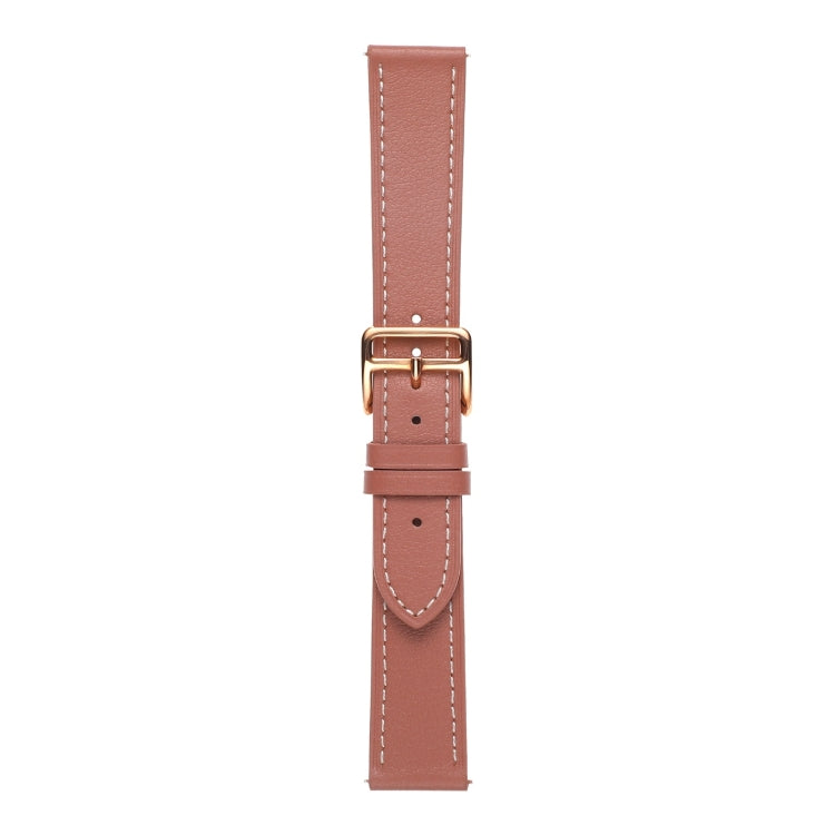 For Samsung Galaxy Watch5 Pro 45mm/5 44mm/5 40mm Plain Weave Leather Watch Band(Dark Pink) - Watch Bands by buy2fix | Online Shopping UK | buy2fix