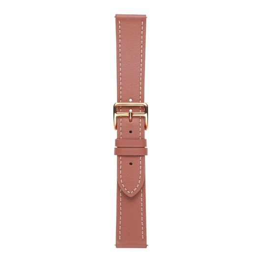 For Samsung Galaxy Watch5 Pro 45mm/5 44mm/5 40mm Plain Weave Leather Watch Band(Dark Pink) by buy2fix
