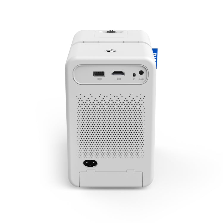D100 180 ANSI Lumens Mini LED+LCD Smartphone Wireless Screen Mirroring Projector, Plug Type:EU Plug(White) - Mini Projector by buy2fix | Online Shopping UK | buy2fix