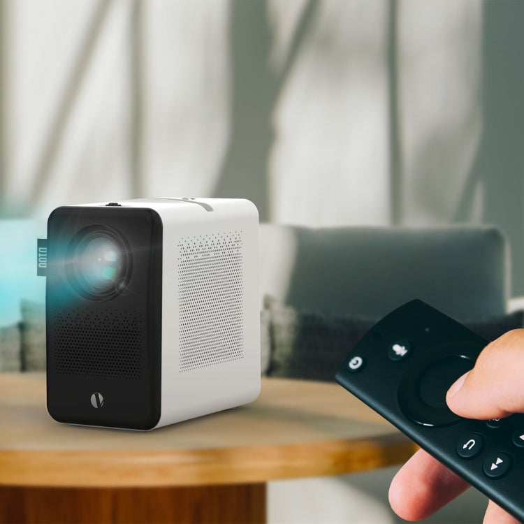 D100 180 ANSI Lumens Mini LED+LCD Smartphone Wireless Screen Mirroring Projector, Plug Type:AU Plug(White) by buy2fix