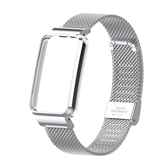 For Xiaomi Mi Band 7 Pro Milan Buckle Steel Metal Watch Band(Silver) by buy2fix