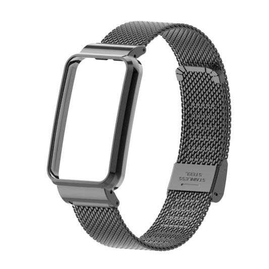 For Xiaomi Mi Band 7 Pro Milan Buckle Steel Metal Watch Band(Black) by buy2fix