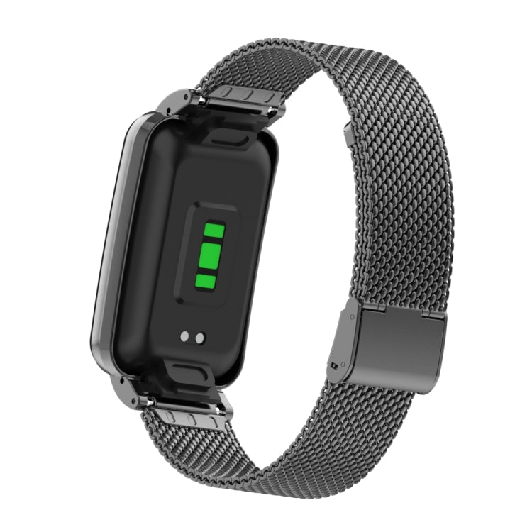 For Xiaomi Mi Band 7 Pro Milan Buckle Steel Metal Watch Band(Black) - Watch Bands by buy2fix | Online Shopping UK | buy2fix