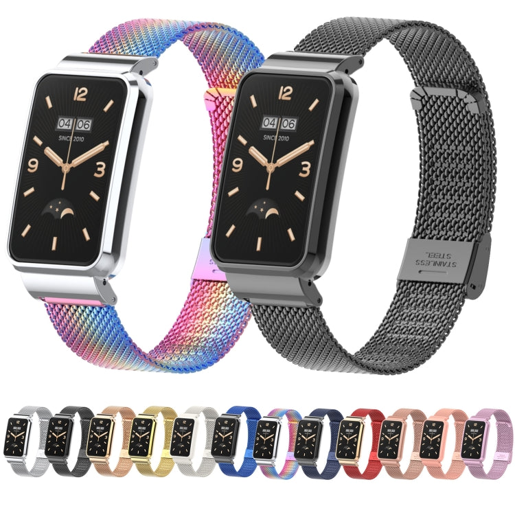 For Xiaomi Mi Band 7 Pro Milan Buckle Steel Metal Watch Band(Black) - Watch Bands by buy2fix | Online Shopping UK | buy2fix