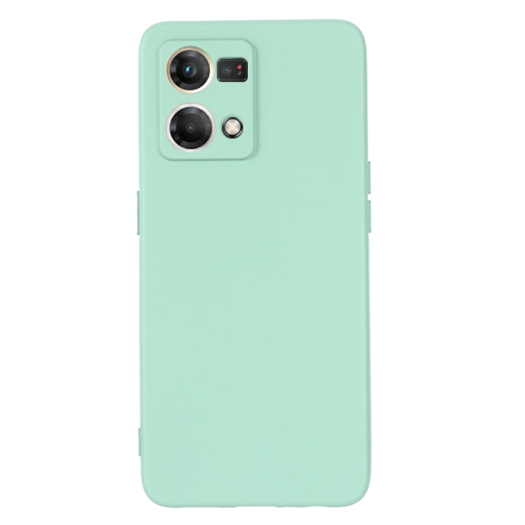 For OPPO Reno 7 4G Global/F21 Pro 4G Pure Color Liquid Silicone Shockproof Full Coverage Phone Case(Green) - OPPO Cases by buy2fix | Online Shopping UK | buy2fix