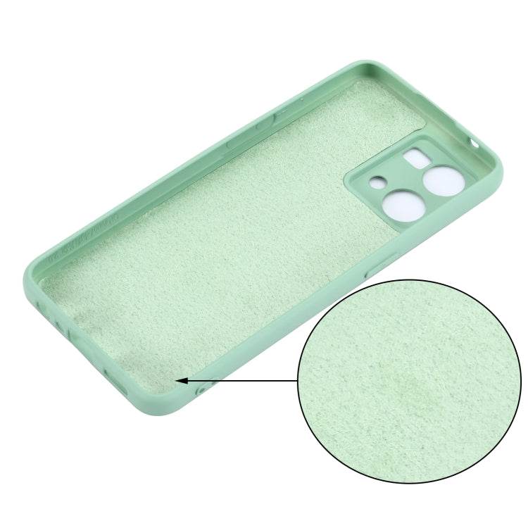 For OPPO Reno 7 4G Global/F21 Pro 4G Pure Color Liquid Silicone Shockproof Full Coverage Phone Case(Green) - OPPO Cases by buy2fix | Online Shopping UK | buy2fix