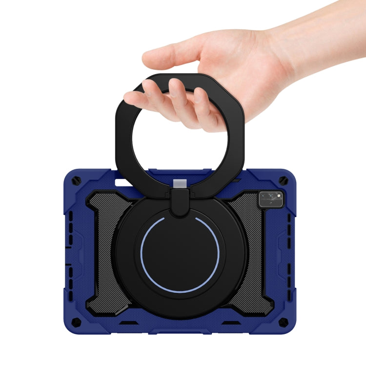 For Huawei MatePad Pro 12.6 2021 Armor Contrast Color Silicone + PC Tablet Case(Navy Blue) by buy2fix