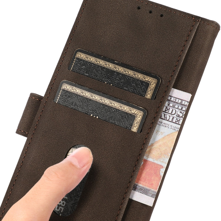 For Nothing Phone 1 KHAZNEH Matte Texture Leather Phone Case(Brown) by buy2fix