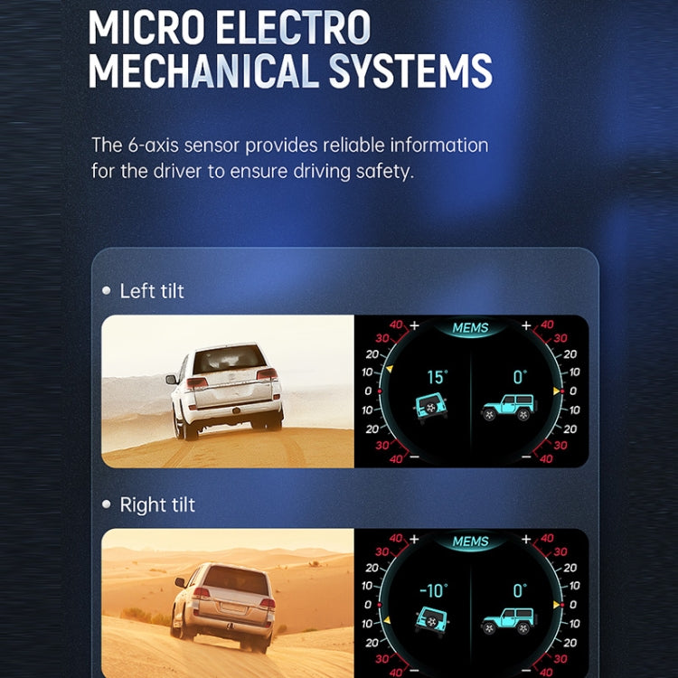 A700 Car 3.5 inch OBDII + MEMS + GPS Head-Up Display System - Head Up Display System by buy2fix | Online Shopping UK | buy2fix
