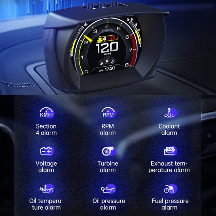 A700 Car 3.5 inch OBDII + MEMS + GPS Head-Up Display System - Head Up Display System by buy2fix | Online Shopping UK | buy2fix
