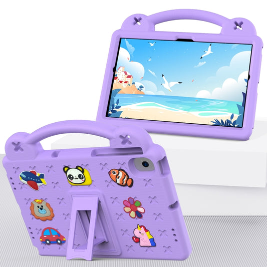 Handle Kickstand Children EVA Shockproof Tablet Case For Samsung Galaxy Tab A8 10.5 2022/2021 / Lenovo Tab M10 Plus 3rd Gen TB125FU 2022 10.6 inch / Huawei MatePad Pro 2021/2019 / Nokia T20 10.36 2021(Lighte Purple) by buy2fix