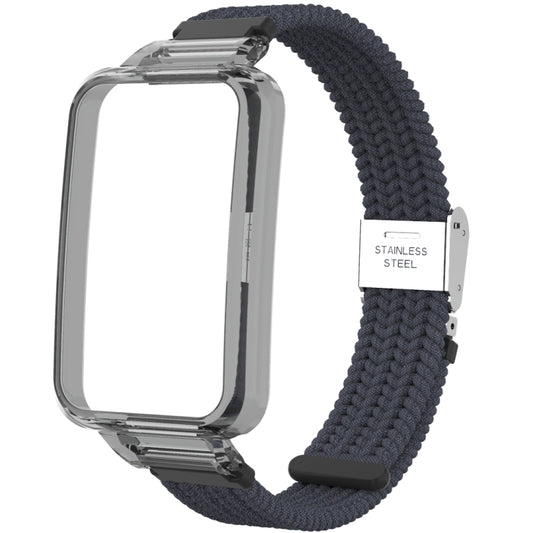 For Xiaomi Mi Band 7 Pro Braided Nylon Buckle Watch Band(Charcoal) by buy2fix