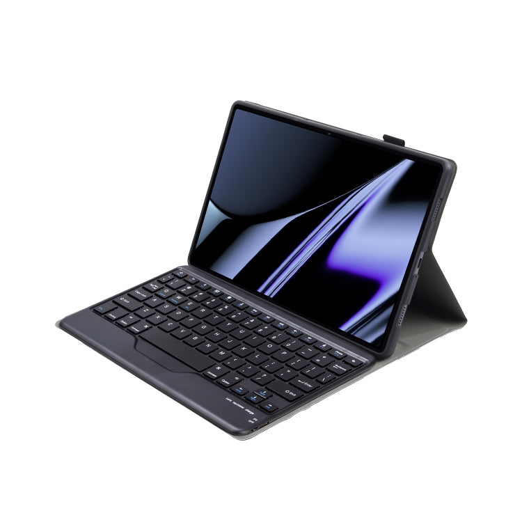 OP11-B Lambskin Texture Ultra-thin Bluetooth Keyboard Leather Case For OPPO Pad 11 inch(Black) - OPPO Keyboard by buy2fix | Online Shopping UK | buy2fix