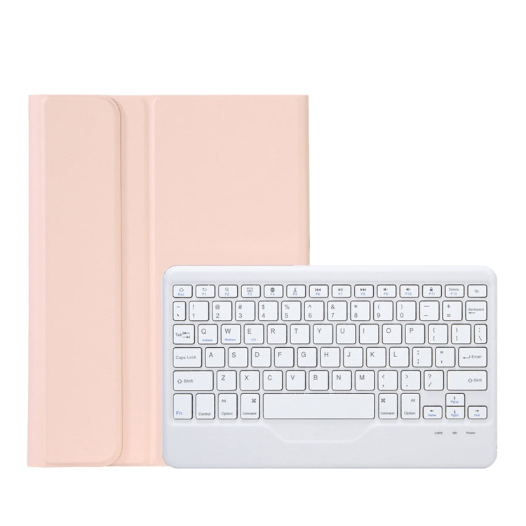 OP12-B Lambskin Texture Ultra-thin Bluetooth Keyboard Leather Case For OPPO Pad Air 10.4 inch(Pink) - OPPO Keyboard by buy2fix | Online Shopping UK | buy2fix