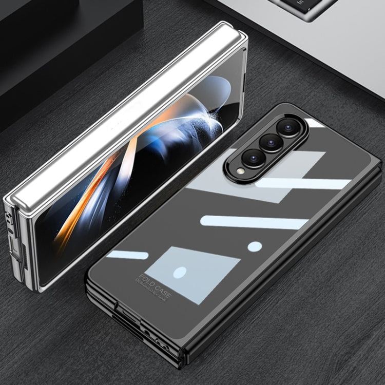 For Samsung Galaxy Z Fold4 GKK Phantom Electroplating Full Coverage Phone Case(Transparent) by GKK
