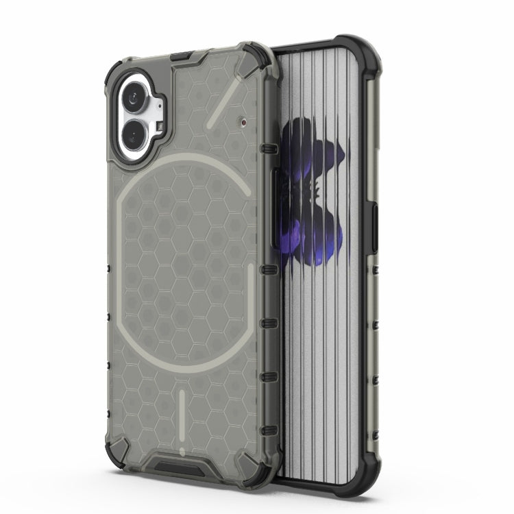 For Nothing Phone 1 Shockproof Honeycomb PC + TPU Protective Phone Case(Black) - Nothing Cases by buy2fix | Online Shopping UK | buy2fix