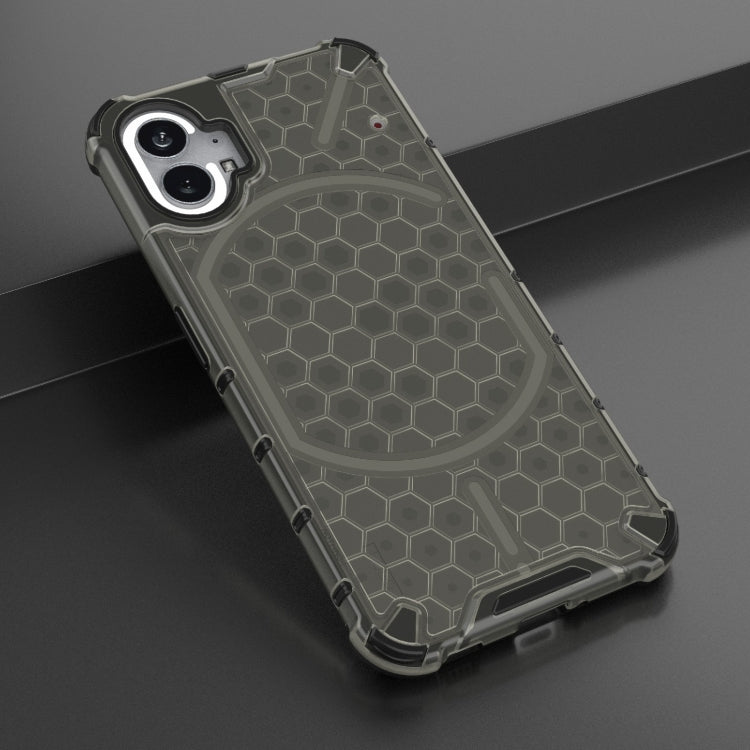For Nothing Phone 1 Shockproof Honeycomb PC + TPU Protective Phone Case(Black) - Nothing Cases by buy2fix | Online Shopping UK | buy2fix