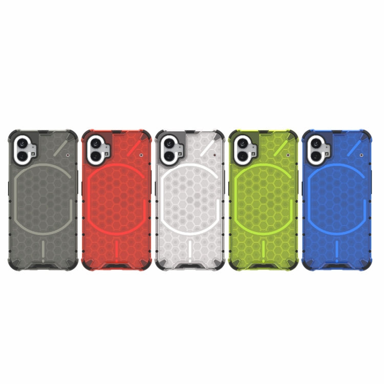 For Nothing Phone 1 Shockproof Honeycomb PC + TPU Protective Phone Case(Black) - Nothing Cases by buy2fix | Online Shopping UK | buy2fix