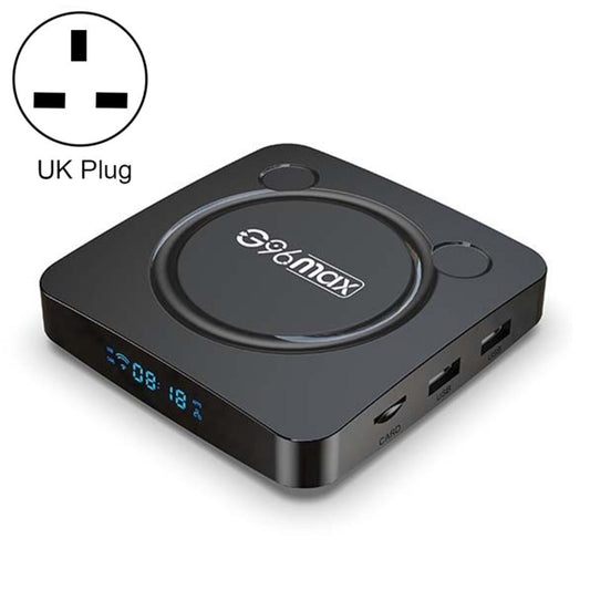 G96max Smart 4K HD Android 11.0 TV Box, Amlogic S905W2 Quad Core ARM Cortex A35, Support Dual Band WiFi, HDMI, RJ45, Capacity:4GB+32GB(UK Plug) - Amlogic S905 by buy2fix | Online Shopping UK | buy2fix