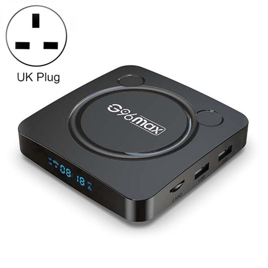 G96max Smart 4K HD Android 11.0 TV Box, Amlogic S905W2 Quad Core ARM Cortex A35, Support Dual Band WiFi, HDMI, RJ45, Capacity:4GB+64GB(UK Plug) - Amlogic S905 by buy2fix | Online Shopping UK | buy2fix