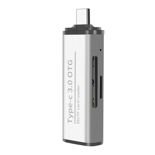 ADS-103 USB 3.0 Female Multifunctional OTG Card Reader(Silver) by buy2fix