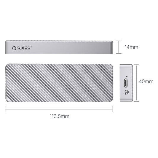 ORICO M213C3-G4-SV 20Gbps M.2 NVMESSD Enclosure(Silver) by ORICO