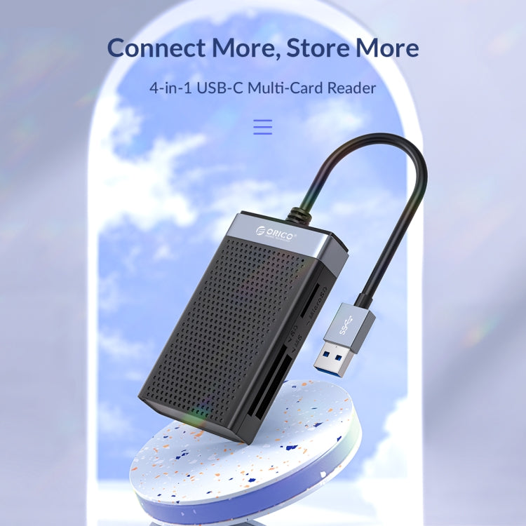 ORICO CL4T-C3 4-in-1 Simultaneously Type-C Multifunction Card Reader(Black) - by ORICO | Online Shopping UK | buy2fix