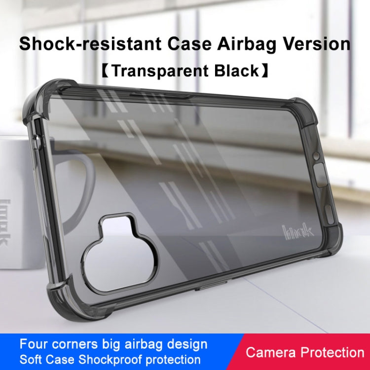 For Nothing Phone 1 5G IMAK All-inclusive Shockproof Airbag TPU Case (Transparent Black) - Nothing Cases by imak | Online Shopping UK | buy2fix