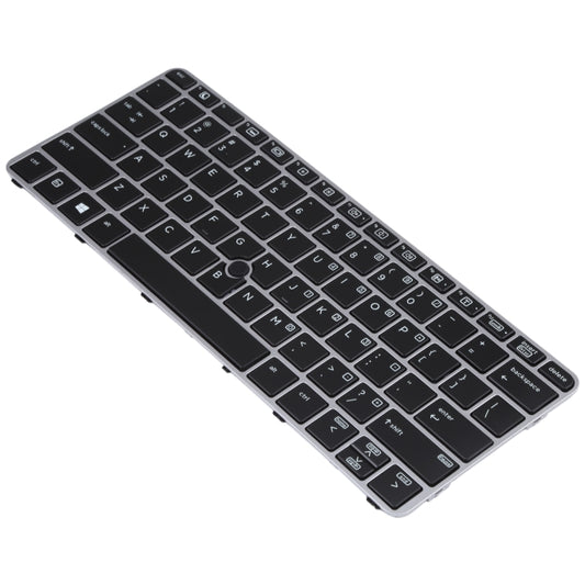 For HP EliteBook 820 G3 US Version Keyboard with Backlight and Pointing(Silver) - Replacement Keyboards by buy2fix | Online Shopping UK | buy2fix