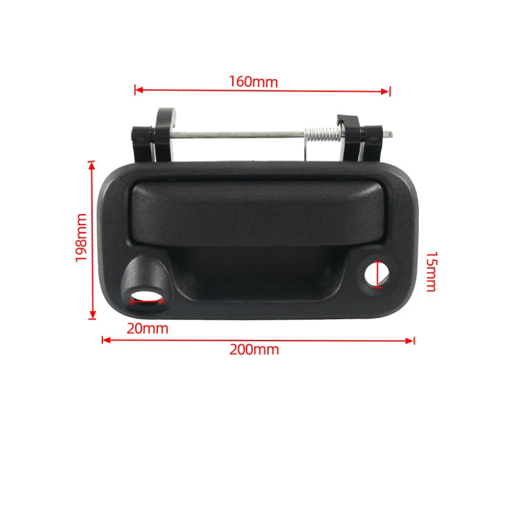 A7596-01 Car Tailgate Puller Handle with Camera Hole 8L3Z9943400AC for Ford F-150 / F-350 - Door Handles by buy2fix | Online Shopping UK | buy2fix